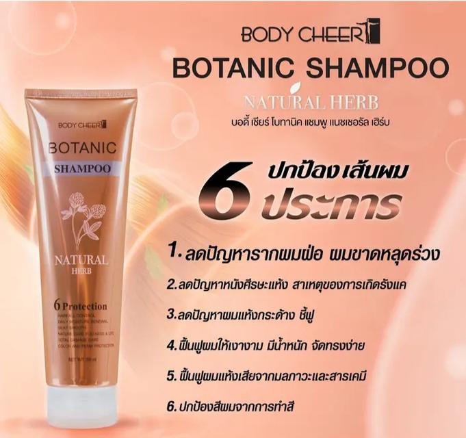 แชมพูโบทานิคสูตรผสมสารสกัดจากธรรมชาติ ราคา 245 บาทปริมาณ 250 มิลลิลิตร