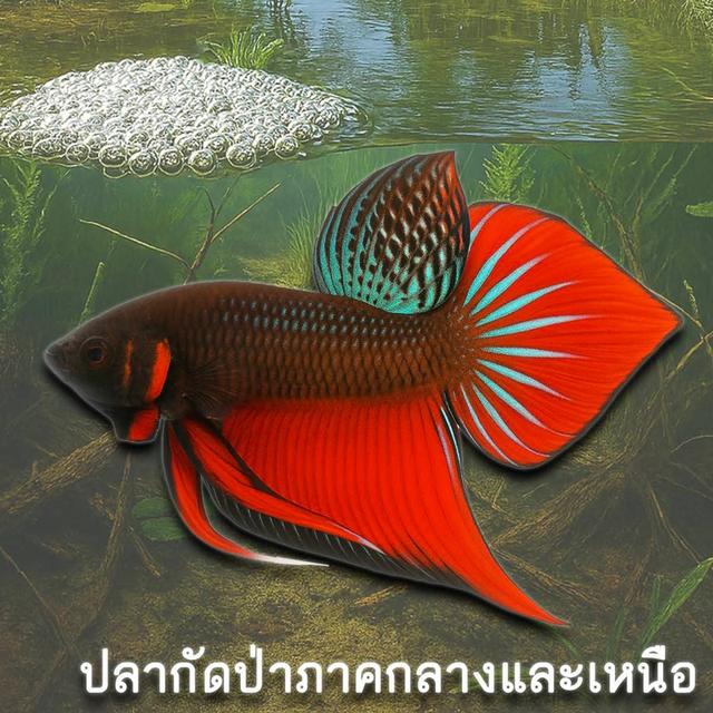 ปลากัดเเฟนซี,ป่า,มาเลลูกร้อย