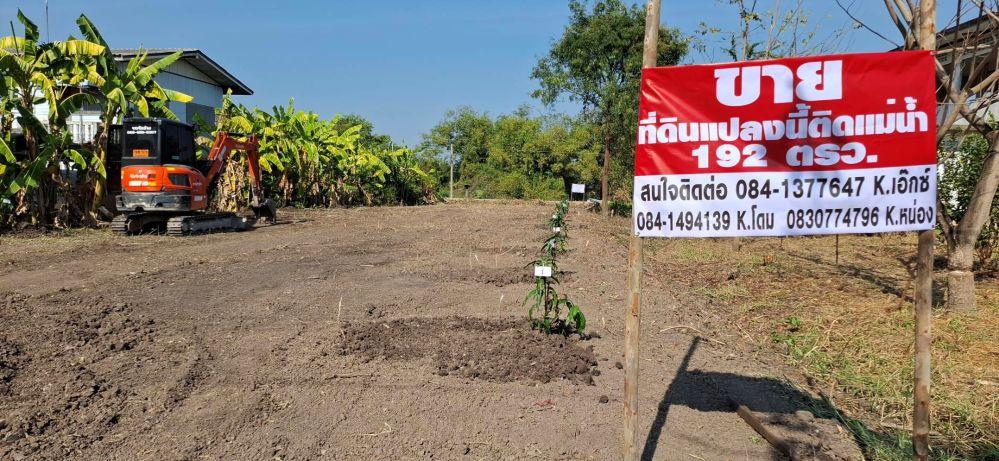 ขายที่ดินติดแม่น้ำเจ้าพระยา ทำเลดี 3