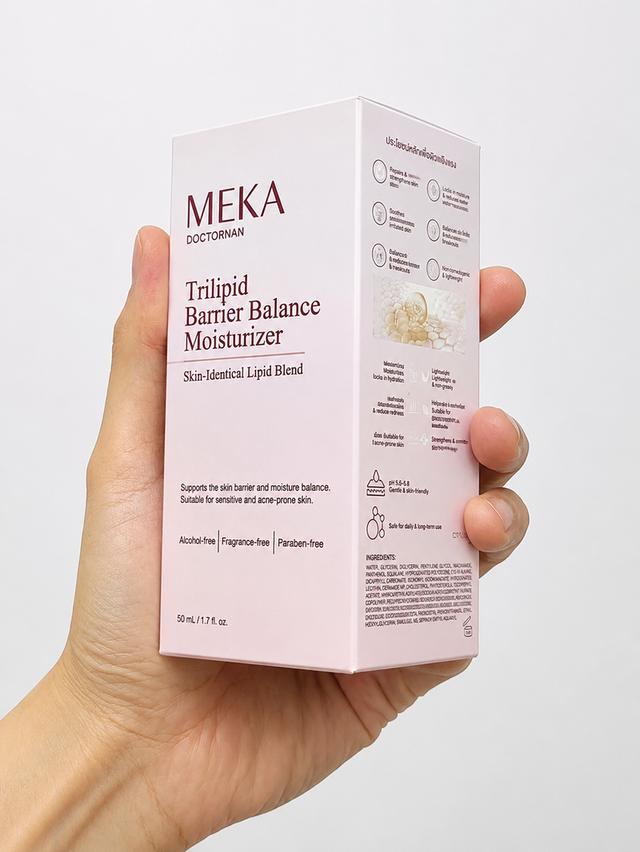 Meka DoctorNAN ไตรลิพิด แบริเออร์ บาลานซ์ มอยเจอร์ไรเซอร์ 50 มล.สำหรับผิวบอบบางเป็นสิวง่าย เพื่อผิวชุ่มชื้นปลอบประโลมผิว รูปที่ 3