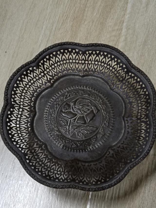 พานทองเหลืองพานโบราณ