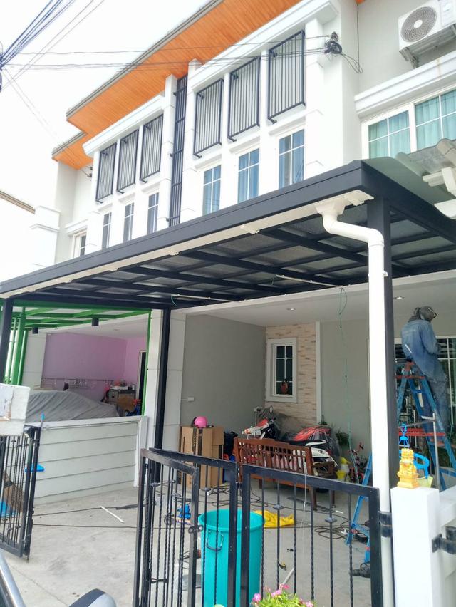 ต่อเติมบ้าน ทำโครงหลังคา เทพื้น ปูกระเบื้อง  line✅tthouse23 รูปที่ 19