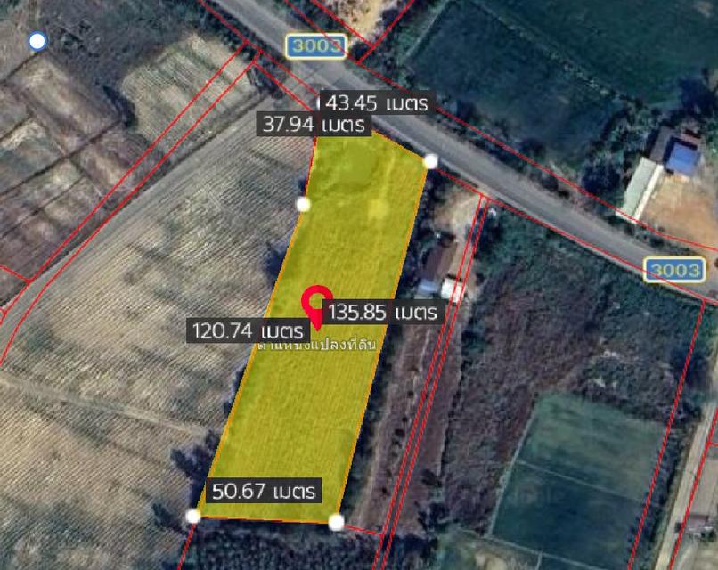 ขายที่ดินคู้ยายหมี 4 ไร่ ติดถนนเส้น3003ใกล้ตลาดสนามชัยเขต-5กม. จ.ฉะเชิงเทรา 6