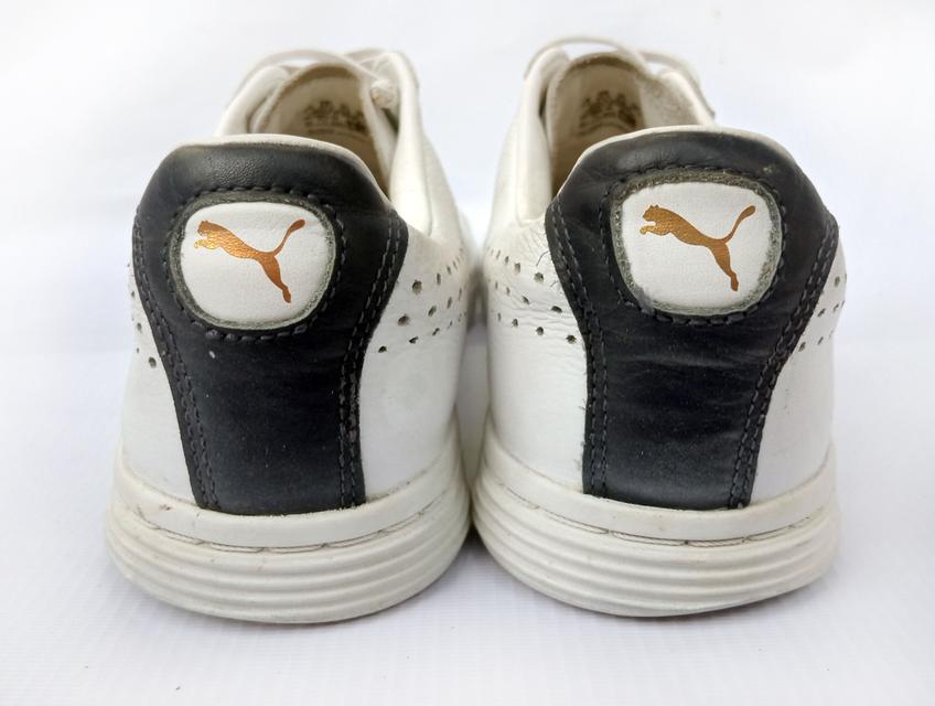 PUMA รองเท้าผ้าใบมือสอง สีขาวสภาพสวย จัดส่งฟรี! เก็บปลายทาง