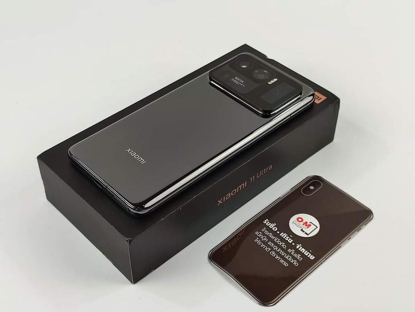ขาย/แลก Xiaomi 11Ultra 12/512 Ceramic Black EU Rom สภาพสวย ยกกล่อง เพียง 23,900 บาท  2