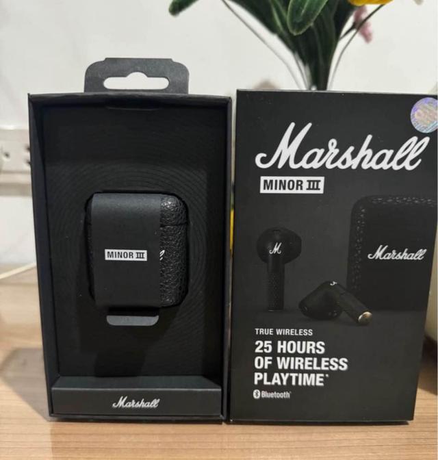 หูฟัง Marshall สีดำ รุ่น Minor III ของแท้100% 3