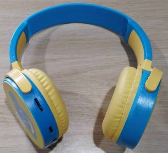ขายหูฟังบลูทูธไร้สายแบบครอบหู (Bluetooth Headphone Stereo) Bearbrick รุ่น DR-53 สีเหลือง-ฟ้า (ทูโทน) สินค้าใหม่ 1
