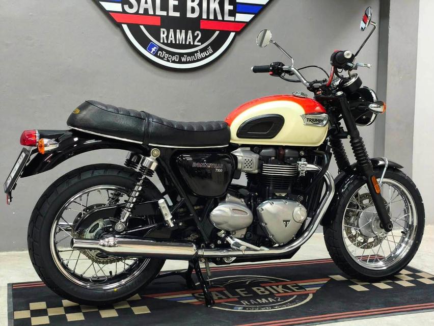 Triumph Bonneville T100 ปี 2018 abs   รถสวยมากๆ สีหายาก สไตล์ Classic รูปที่ 19
