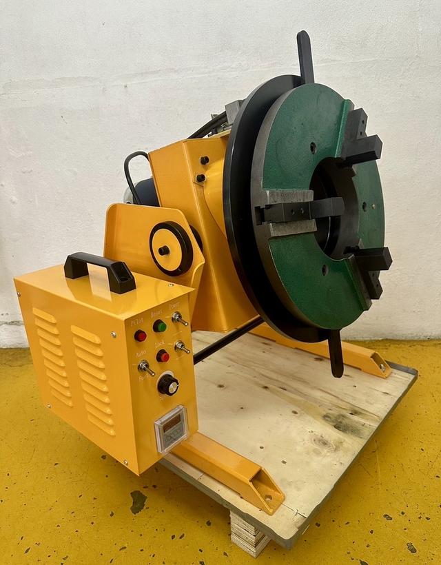 เครื่องหมุนจับชิ้นงาน HD-100 220V จับชิ้นงาน2.5นิ้ว-15นิ้ว รับน้ำหนัก100กก