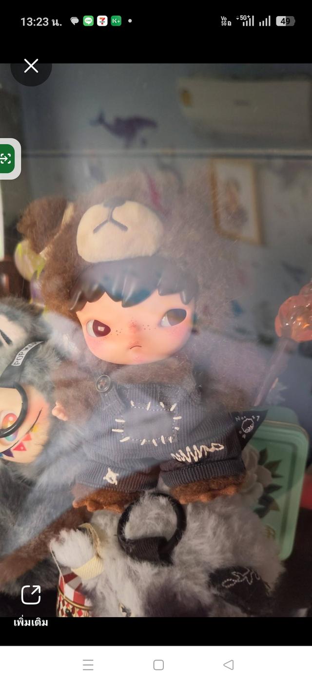Hirono ใส่ชุดหมี ไม่มีกล่องและการ์ด