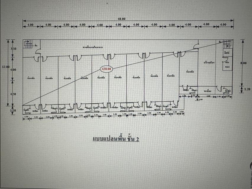 ขายอพาร์ทเม้นท์ 8 ชั้น  ทำเลกลางใจเมืองกรุงเทพ   ใกล้ ทางพิเศษศรีรัช  5