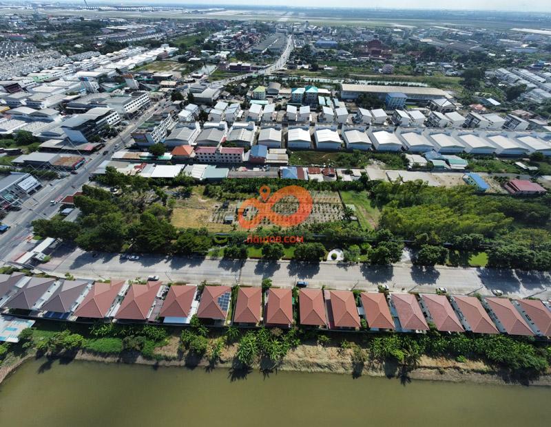 ขายที่ดินทำเลทอง ซอยกิ่งแก้ว 25/1 – ใกล้นิคมเจโม – หน้ากว้าง 47 เมตร – 13 ไร่ 2 งาน 7 วา 9