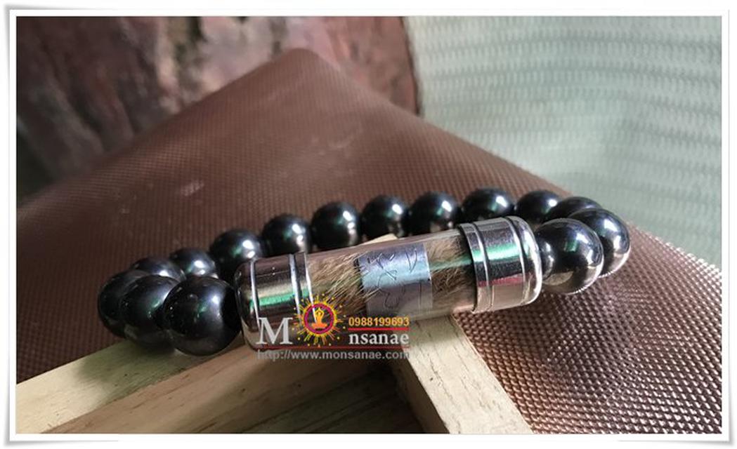 ตะกรุดหนังเสือไฟ + สร้อยหิน เฮมาไทต์ (Hematite) 1