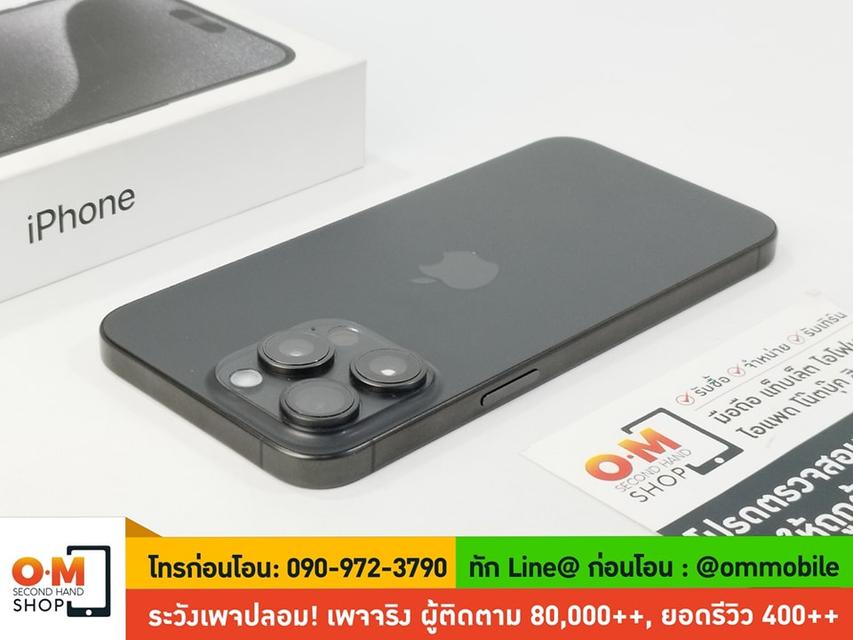 ขาย/แลก iPhone 15 Pro Max 512GB สี Black Titanium ประกันศูนย์ 16/12/2024 เพียง 47,900 บาท 6
