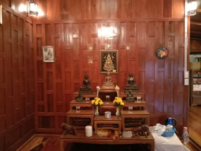 บ้านไม้สักเนื้อที่ทำเลดีติดคลองหน้าติดถนน 4