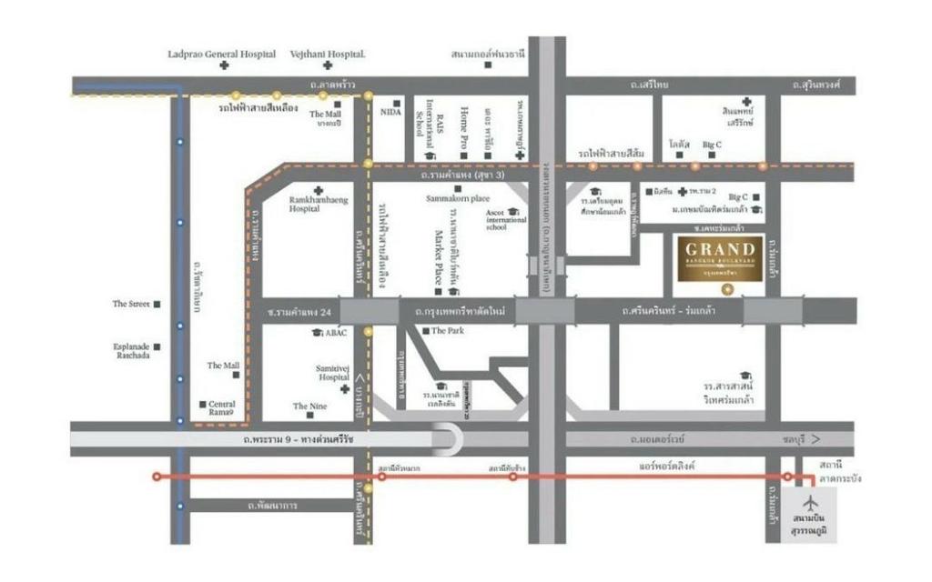 ให้เช่า บ้านเดี่ยว แกรนด์ บางกอก บูเลอวาร์ด กรุงเทพกรีฑา 604 ตรม. 127 ตร.วา 5