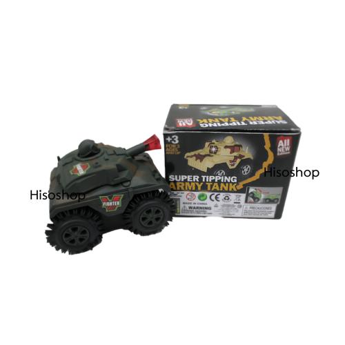 ของเล่นรถถังสุดมันส์ Super Tipping Army Tank พร้อมลุยทุกพื้นที่มีเสียงและไฟกระพริบเสริมสร้างจินตนาการ 5