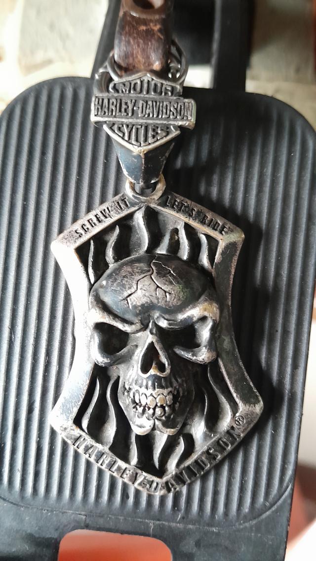 พวงกุญแจสร้อยของเก่าสะสม Harley Davidson sample limited silver