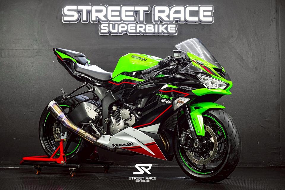 KAWASAKI ZX6R 2022 สีเขียว ท่อ JP RACING