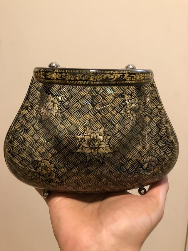 กระเป๋ามุก งานเก่าเก็บ สภาพสมบูรณ์งาน handmade 2