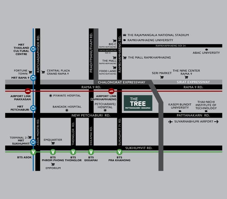 ขายคอนโดติดถนนใหญ่ ใกล้รถไฟฟ้าและทางด่วน 10