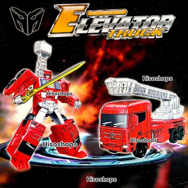 DEFORM ELEVATOR TRUCK 6 in 1 หุ่นยนต์แปลงร่างเป็นรถบรรทุก พร้อมรวมร่างได้ 6 ใน 1 หลากหลายแบบ งานเท่ห์มาก