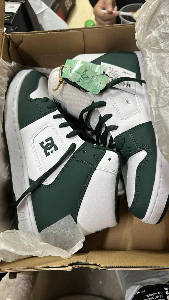 DC Shoes รุ่น Manteca 4 HI สี WHITE/DARK OLIVE