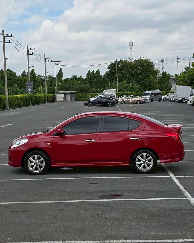 รหัสรถ QT7821 Nissan Almera 1.2 E เกียร์ Auto สีแดง ปี 2013 7