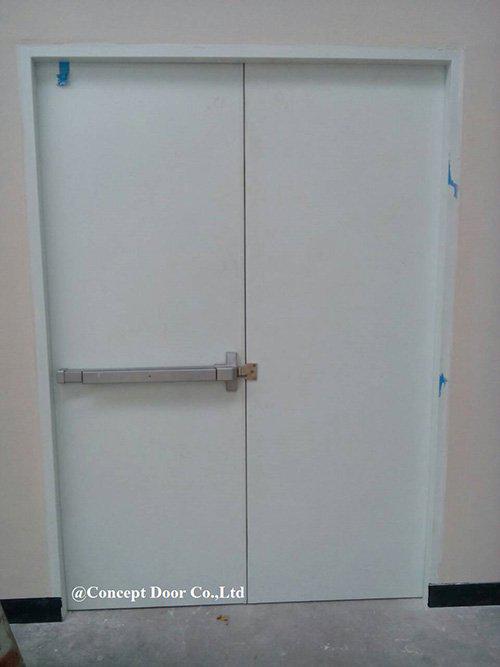 ประตูหนีไฟบานคู่ (Fire resistant steel door) 4