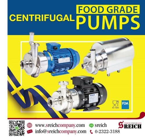 Centrifugal pump ปั๊มฟู้ดเกรดสำหรับงานอาหาร ผลิตด้วยวัสดุสแตนเลส 316L 1