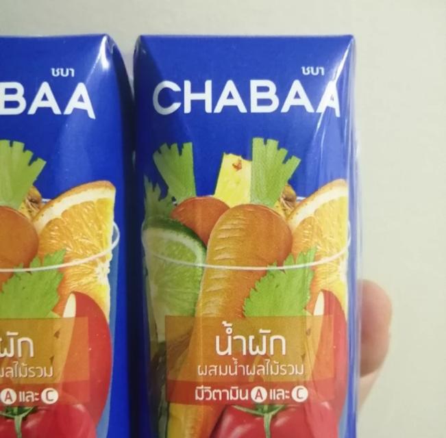 CHABAA น้ำผักผสมน้ำผลไม้รวม  40% 180 มล. ยกลัง 2