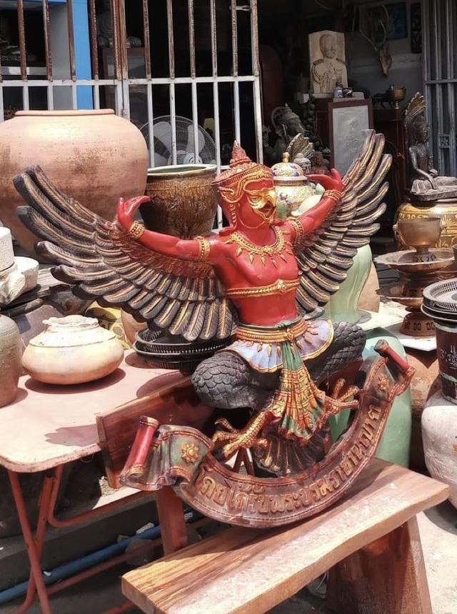 พญาครุฑธนาคารเก่า พญาครุฑองค์ใหญ่ ขนาด1เมตร30ซม 5