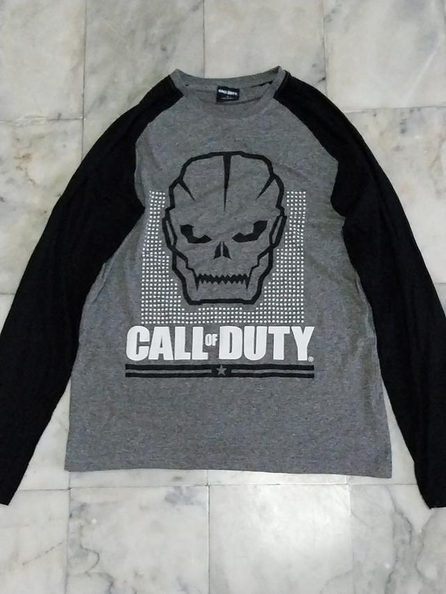 เสื้อยืดแขนยาว แนวเกมส์ Call Of Duty แท้ มือสอง สภาพดี ของพร้อมส่งครับ