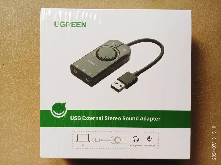 ซาวด์การ์ดยูเอสบี Ugreen 40964 External USB Sound Card มือสอง