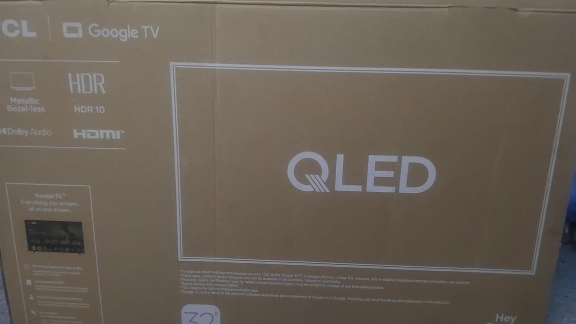 แอนดรอยน์TV TCL 32"S4K QLED TV· QLED· HDR 10· Dolby Audio· Google Cast· Slim Design· Multiple Viewing Mode 6