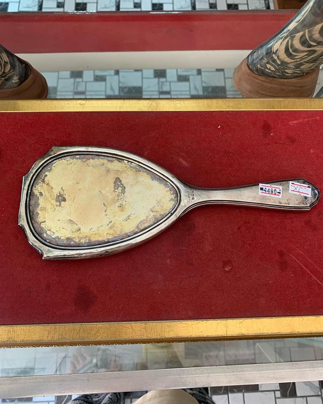 กระะจกเงินเก่า 1926 sterling silver จาก Birmingham England 2