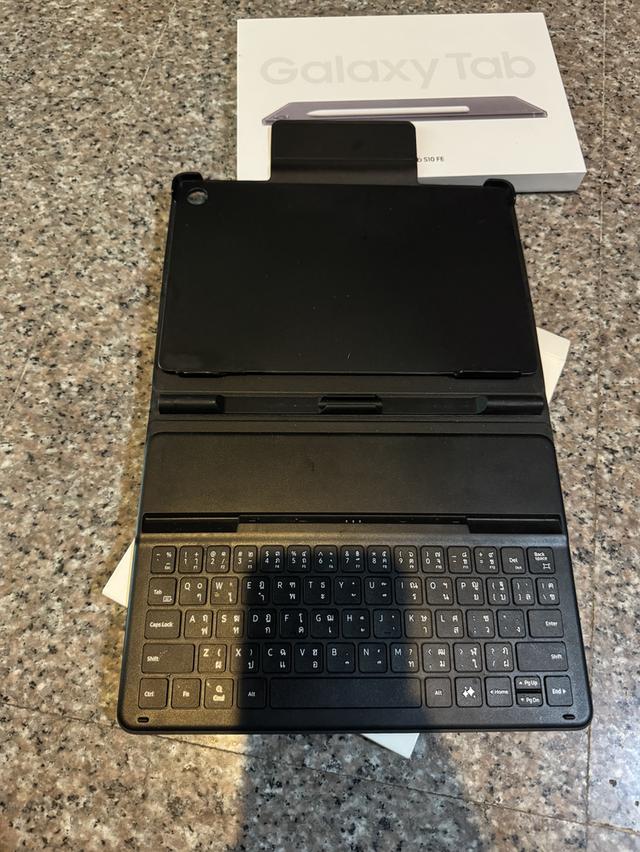 ขายSamsungTabS10FEสีGray128กิ๊กสูนTrueยกกล่องของแถมคีย์บอรดใหม่กริปใช้งานดีทุกๆฟังชั่นประกันปีหน้าถูกๆ 9