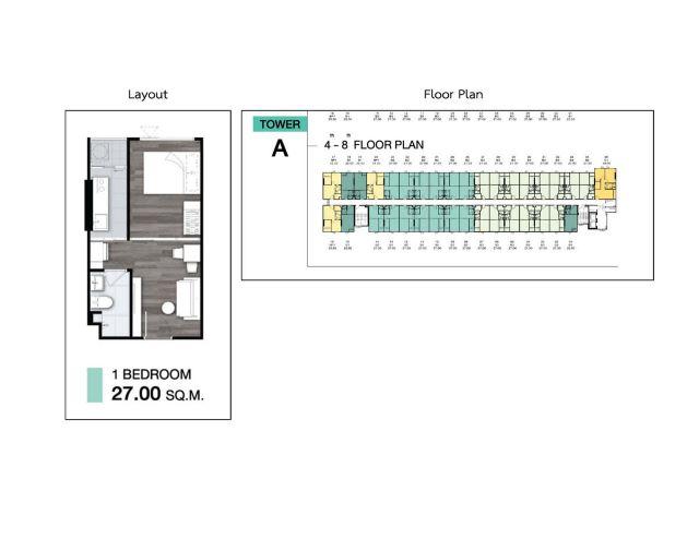 CM04404 ขาย คอนโด ดิ ออริจิ้น สุขุมวิท 105 The Origin Sukhumvit 105 ถนนลาซาล 7