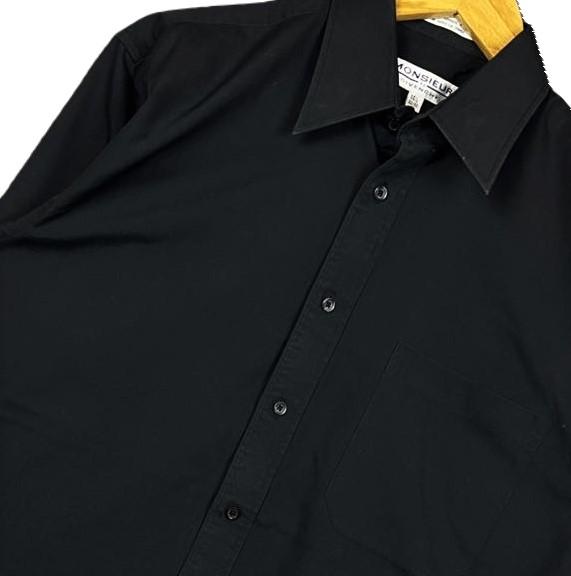 MONSIER By GIVENCY Men's Long Sleeve Black Shirt 6