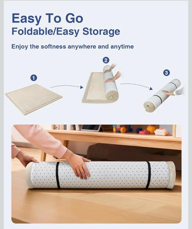 Thick Foam Baby Play Mat 50x50 รูปที่ 6