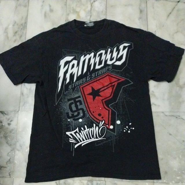 เสื้อยืดแขนสั้น แนวคอลแลบสตรีทวงร๊อค Blink 182 & Famous Stars & Straps Thunder Twitch Motocross แท้ มือสอง สภาพดี ของพร้อมส่งครับ