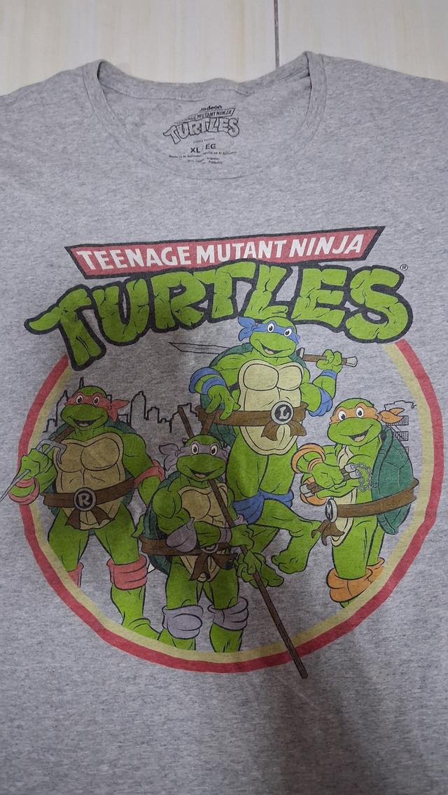 เสื้อยืดวินเทจมือสอง สีเทา Nickelodeon Teenage Mutant Ninja Turtles Mens TMMT Graphic T Shirt Size XL มือสองสภาพดี รูปที่ 2