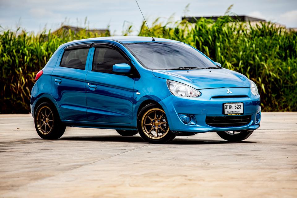 Mitsubishi Mirage 1.2 GL ปี 2013 เกียร์ธรรมดา สีฟ้า