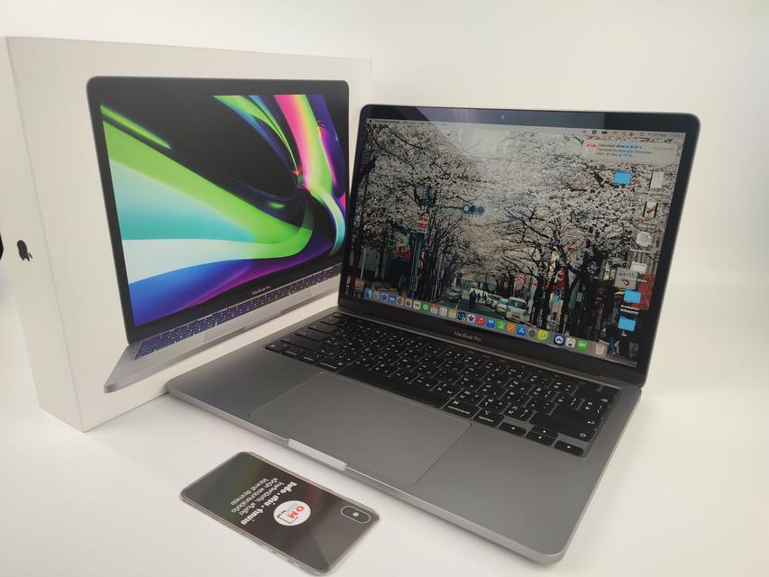 ขาย/แลก Macbook Pro 2020 13นิ้ว M1 Ram8 SSD256 สี Space Gray ศูนย์ไทย สภาพสวย แท้ ครบยกกล่อง เพียง 32,900 บาท  1