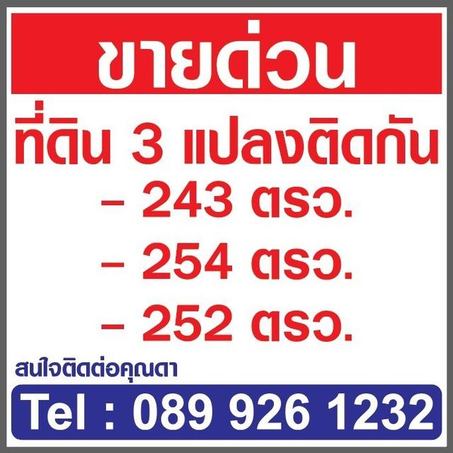 ขายที่ดินคลองหลวงแพ่ง ถนนสุวินทวงศ์  อ.เมืองฉะเชิงเทรา 3แปลงติดกัน รูปทรงสวย 9