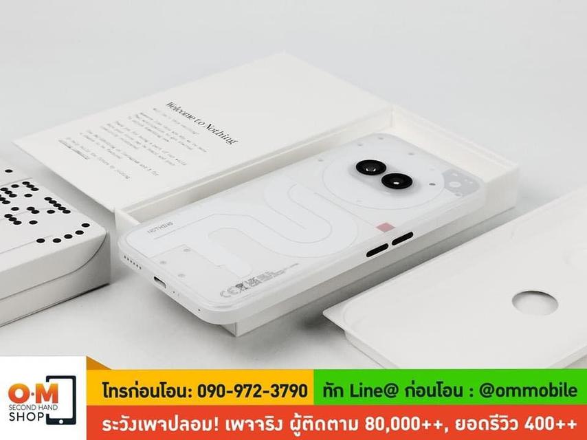 ขาย/แลก Nothing Phone 2a 12/256GB สี Milk ศูนย์ไทย ประกันศูนย์ 18/03/2025 สภาพสวยมาก แท้ ครบกล่อง เพียง 11,900 บาท 6