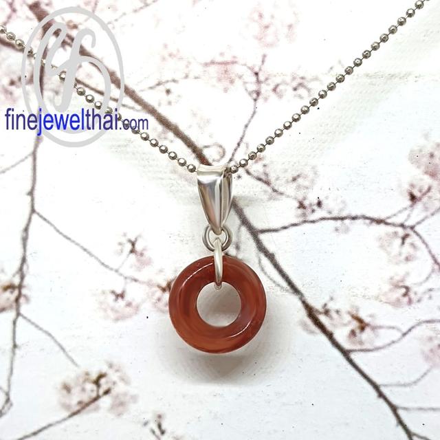 จี้หยกแท้-เงินแท้925-พลอยประจำเดือนเกิด-Jade-Silver-Pendant-Finejewelthai-P3057jd00 รูปที่ 4