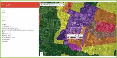 ขายที่ดินสีม่วงทำโรงงานโกดัง ถนนบางนาตราด กม.19  (เนื้อที่  3-3-27 ไร่ ขายไร่ละ 12 ล้าน รวมเป็นเงิน 45,810,000 ล้านบาท) บางเสาธง สมุทรปราการ 10570 2