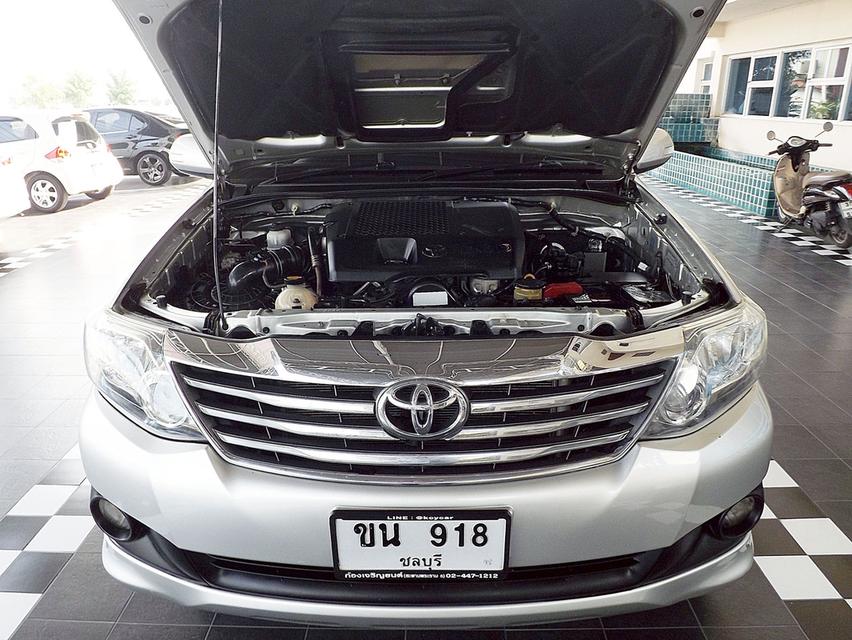 รหัสรถ KCY918 TOYOTA FORTUNER 3.0V NAVIGATOR AUTO ปี 2013 สีเทา รูปที่ 13
