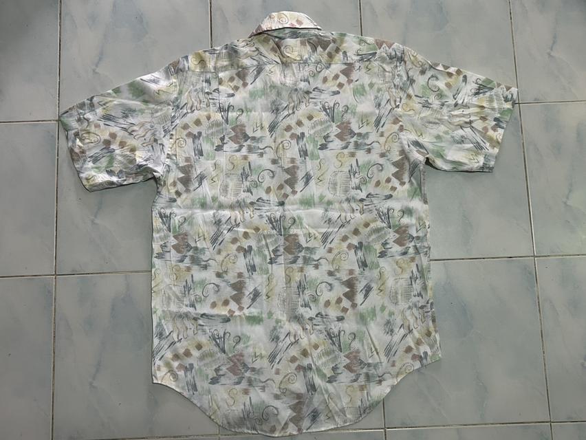 🎨 [แบรนด์อาร์ตอิตาลี 90s แท้] เสื้อเชิ้ตวินเทจ GIOTTO (Italian Motion) ลายพิมพ์ Abstract พาสเทลเต็มตัวหล่อจัด! 🎨 รูปที่ 2